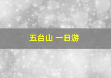 五台山 一日游